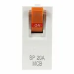 CONA Status 10206 Modular MCB 10A SP -C Type, Pack of 2|10A SP MCB Switch|10 Ampere Single Pole MCB|Electricial Accessories|Master Switch