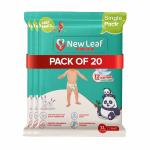 NL NEW LEAF Ultra Dry Comfort Baby Diaper Pants - Extra Large (20 Count) with Double Leak Guard, Breathable Cotton, & 360 Comfort Fit