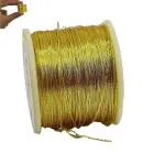 Aumni Crafts Zari Metallic Threads 0.1 MM (12 Rolls) Gold Color For Aari Work Embroidery Sewing Garment Needlework Crafts