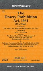 Dowry Prohibition Act 1961 alongwith Dowry Prohibition (Maintenance of Lists of Presents to the Bride and Bridegroom) Rules 1985_Professional Book Publishers