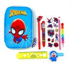 POKSI Combo Stationary Art EVA Pencil Box l Set of 9 Multicolor