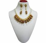 JAYA VISION ENTERPRISES Kasmiri Beaded with synthetic pearl beaded Choker Necklace-tg66