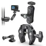 ULANZI Super Clamp Camera Clamp Mount Monitor 360 degree Ball head Magic Arm Double Ball Head Adapter with 1/4