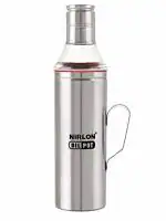NIRLON Stainless Steel Oil Dispenser with Handle/Oil Pot/Vinegar Pourer Bottle/Oil Pourer with Nozzle for Kitchen Use, 1000ml (OP)