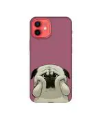 Casotec Pot Dog Purple Colour Design 3D Printed Hard Back Case Cover for Apple iPhone 12 / 12 Pro