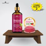 Park Daniel Beetroot Lip Serum, 30 Ml And Strawberry Lip Scrub, 8 Gm (Combo Of 2)
