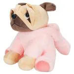 Fuzzbuzz 24Cm Pug With Bunny Hoodie Soft Toy for kids 3Y+, Multicolour