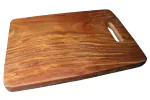 Wonderish Reversible Thick Wooden Chopping Boards Small (12x8 inch) with Handle - Versatile for Meat, Cheese, Vegetables, and Bread | BPA Free, Eco-Friendly, Anti-Microbia