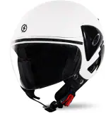 Spark Minda FAB EN WHITE ISI certified premium Helmet - Open Face (L size)