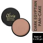 Olivia 100% Waterproof Pan Cake Dark Egyptian Makeup Concealer 25g, Shade No.929 - Pack of 2