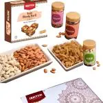 Indiyum Gift Hamper | Premium Gift Box | Dodha burfi | Dry Fruits | Sweets gift box