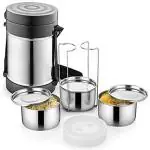 OPR Thermo Stainless Steel 3 Layer Lunch Box (Silver)