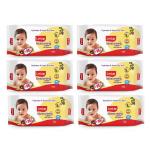 Luvlap Paraben Free Baby Wipes With Jojoba Oil 72 pcs (Pack Of 6)