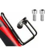 The Morning Play Black Metal Scratch Resistant Bicycle Water Bottle Holder with DIY Cycle Installation Screw