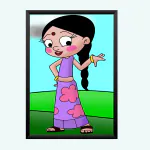 NOKKES Chota Bheem Kaliya Dholu Bholu Chutki Raju Jaggu 5X7 Photo Frame_AQD1_20
