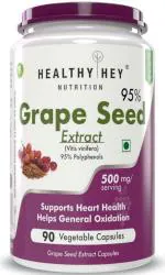HealthyHey Nutrition Grape Seed Extract Supplement 90 Capsules