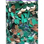 SADHUSADHYA Fancy Design KP Diya Shape Mirror kit for Jewellery Making,Other Craft Work (Total-200 Piece)