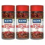 Keya Red Chilli Flakes 40 Gm ( Pack of 3 )