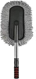Lunavisor Amrie Store Flexible Car Cleaning Wet And Dry Duster Wash Brush With Handle 10 X 5 X 5 Cm (Pack Of 2)