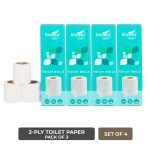 IMVELO GREEN YOUR HYGIENE 2Ply Toilet Paper Tissue Roll (12 Rolls x 180 Pulls) - 2160 Pulls