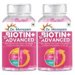 DR. MOREPEN Biotin+ for Hair Growth, Glowing Skin With Multivitamins - 60 Tablets (Pack of 2)