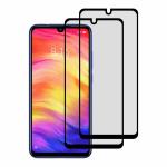 Kite Digital Redmi Mi Note 7 Pro/Mi 7/Mi Y3 Matte Finish (Black) Tempered Glass Screen Protector with Edge to Edge Coverage - Easy Installation Kit (Pack of 2)