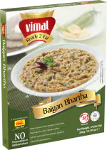 VIMAL Ready to Eat Baingan Bhartha Instant Mix with No Added Preservative and Colours - 300g