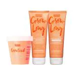 Umberto Giannini Grow | Scrub Exfoliating Scalp Scrub | Long Root Stimulating Shampoo | Long Hair Lengthening Conditioner | Combo Of 3