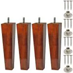 Lakdi Baaz | Wooden Square Leg for Sofa and Furniture 8 Inch (SF6T-8Inch-4PC)
