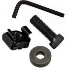 RELY (Combo Set-15 Pcs) M5 Cage Nuts & M5x20mm Mounting Allen Socket Screws With Washer and allen key for Server Rack,Network Cabinets & Square Rack Mount Cabinet