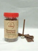 D Viswa 60 PC Panchgavya Pooja Dhoop Stick/Puja Dhoop Batti 3.5 INCH - 100% Natural Dhoop Stick, Free of Chemical, Charcoal & NO Bamboo Used