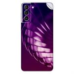 GADGETSWRAP Printed Vinyl Skin Sticker for Samsung Galaxy S21 FE - Purple Layers