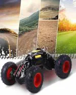 Toys R Joys Pull Back Monster Telescopic Non-Electric car | Run On Any Surface | Press-Pull-Back Features | Without Battery | (Pack of 1) (Multicolor)