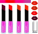 OUR BEAUTY Multicolor  Long Stay Soft Matte Lipsticks Set 72, 16 G (Set Of 4)