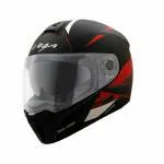 Vega Ryker Bolder Full Face Motorbike Helmet Dull Black Red -M