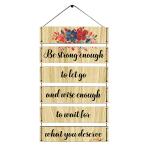 Random Motivational Quotes MDF Wooden Wall Hangings For Home|Office|Bedroom|Living Room|Gift, Wall Decoration, -Set of 6 (Multicolour,30 Cm X 60 Cm )
