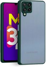 BINTAGE Back Cover for SAMSUNG Galaxy Note 20 (Green, Camera Bump Protector, Pack of: 1)