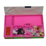 Topgifties Frozen Elsa and Princess Anna Sisters Jumbo Pencil Box for Girls (Pink)