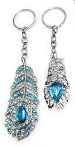 Jdp Novelty Blue Metal Oh My God Omg Keychain