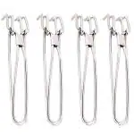 JISUN Stainless Steel Pakkad / Utility Tong for Kitchen (Pack of 4)