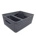 Jaycee Plastic Multipurpose Storage Basket Organizer - 11.5 X 32.3 X 12 Cm (Pack Of 4)