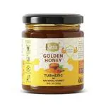 Safa Golden Honey 100% Pure Raw Honey with Turmeric Organic Unheated Raw Honey with Antioxidant and Anti-Inflammatory Benefits of Curcumin Natural Immunity Boosters for Women, Men & Kids 250g