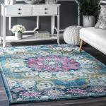 Status Vintage Multicolour Polyester Rug 3 x 5 feet