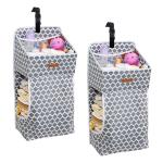 PrettyKrafts Nursery Organizer and Baby Diaper Caddy Hanging Diaper Organization Storage for Baby Essentials /Hang on Buckle, Changing Table or Wall