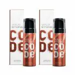 Wild Stone CODE Copper No Gas Long Lasting Body Perfume Spray for Men, Pack of 2 (150ml Each)