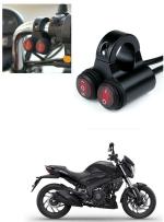 Qiisx 12V Handlebar Motorcycle Double Control Switch 7/8'' 22mm Motorcycle Switch Handlebar Headlight Fog Spot Light Dual on Off Switch for Bajaj Dominar 400