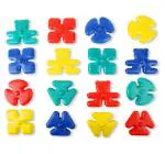 Shooting Star Plastic Shooting Star Joy Link Assembled Shapes Linking Toys 1 Year Up ( 16 pc)