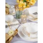 Cello Opalware Dinner Set (set of 2pcs Dinner Plate, 2pcs Quarter Plate & 2pcs Veg. Bowl)