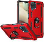 KrKis Samsung Galaxy F62 5G Red Plastic, Rubber Back Cover