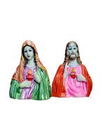 ATUT Jesus Christ Family Statue for Home Decoration. (Pack of 2) Multicolor, Unbreakable-